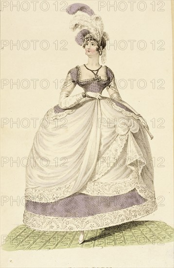 Fashion Plate (Court Dress), 1810. Creator: Unknown.