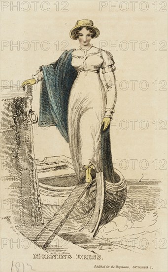 Fashion Plate (Morning Dress), 1812. Creator: Unknown.