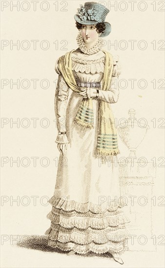 Fashion Plate (Parisian Walking Dress), c1824. Creator: Unknown.