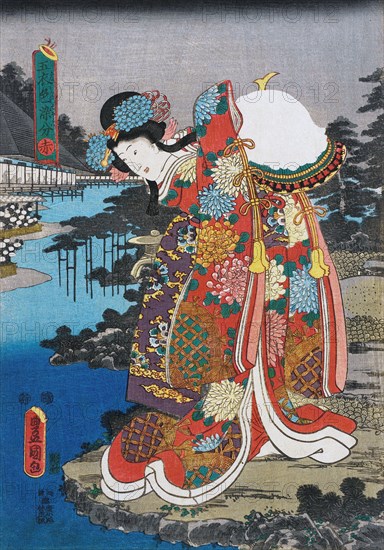 Red, between c1847 and c1852. Creator: Utagawa Kunisada.