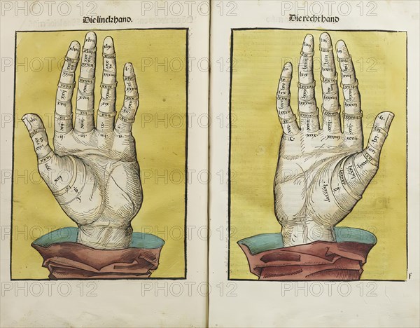 Left and right hand, 1490. Creator: Unknown.