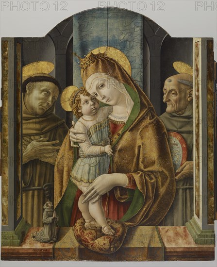 Virgin and Child with Saints and Donor, c1490. Creator: Carlo Crivelli.