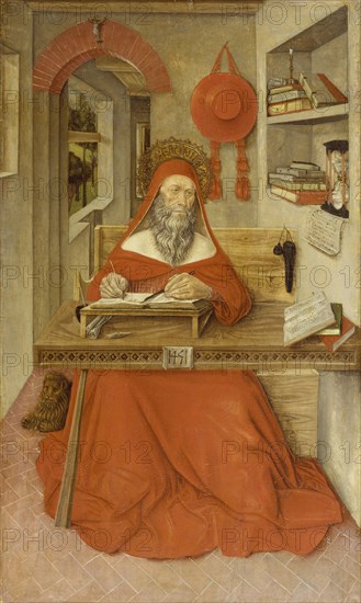 Saint Jerome in His Study, 1451. Creator: Antonio da Fabriano II.