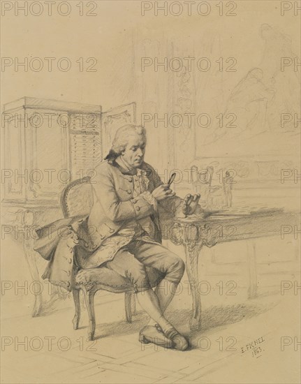 The Collector, 1863. Creator: Eugene Fichel.