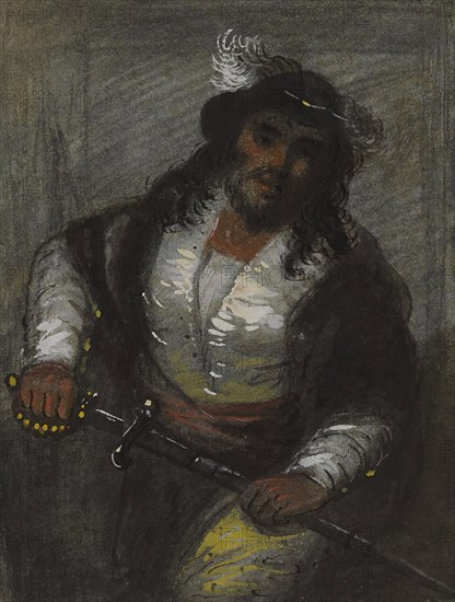 Brigand, 1833. Creator: Alfred Jacob Miller.