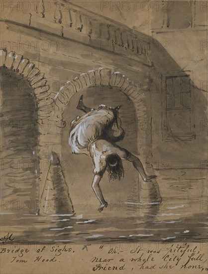 Bridge of Sighs, 1825-1870. Creator: Alfred Jacob Miller.