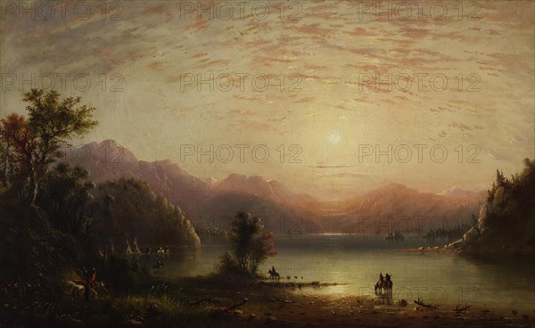 Rocky Mountain Scene, c1865. Creator: Alfred Jacob Miller.