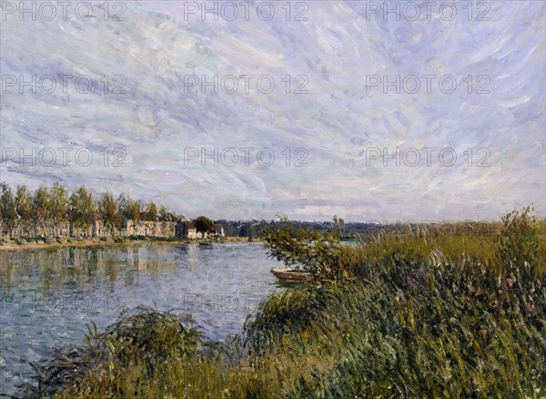 View of Saint-Mammès, c1880. Creator: Alfred Sisley.