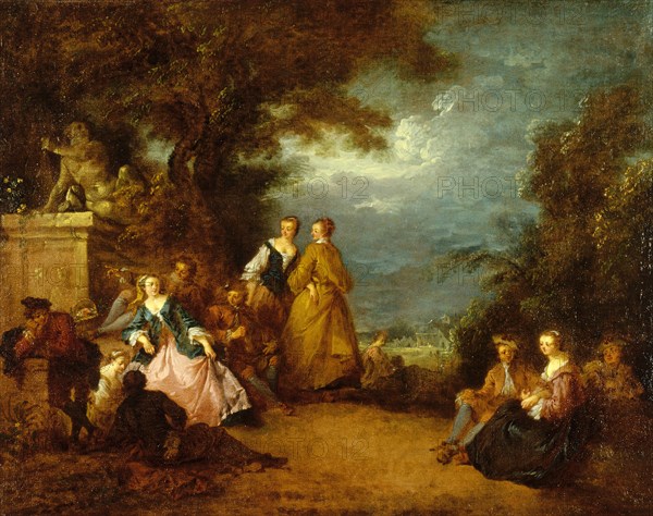 Fête Champêtre, c1730. Creator: Bonaventure de Bar.