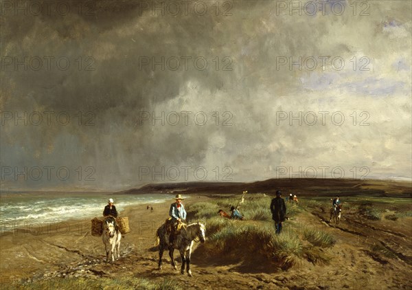 Coast near Villers, c1859. Creator: Constant Troyon.