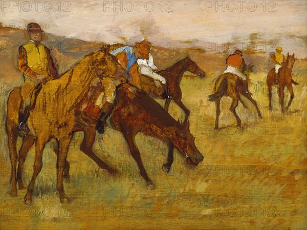 Before the Race, 1882-1884. Creator: Edgar Degas.