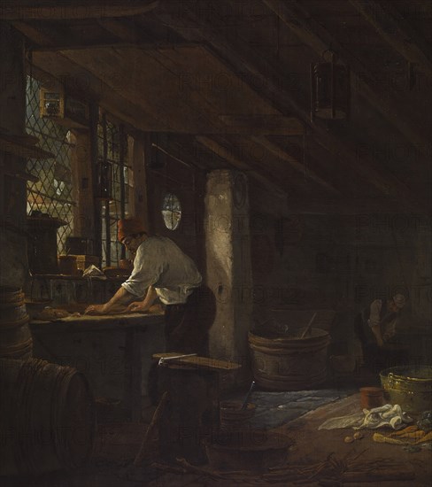 Kitchen Interior, 1650-1670. Creator: Thomas Wyck.