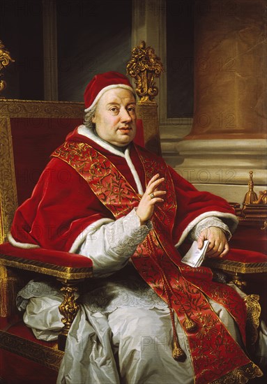 Portrait of Pope Clement XIII, 1759. Creator: Anton Raphael Mengs.