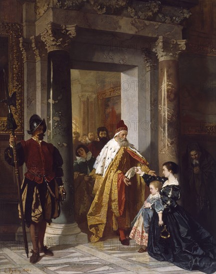 The Petition to the Doge, 1860. Creator: Carl Ludwig Friedrich Becker.