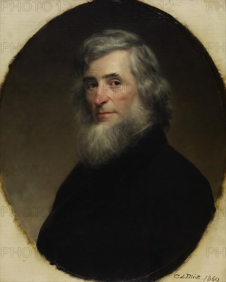Portrait of Asher B. Durand, 1860. Creator: Charles Loring Elliott.