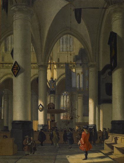Imaginary Interior of a Protestant Church, c1690. Creator: Hendrick van Streeck.