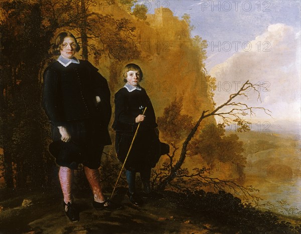 Two Boys in a Landscape, 1650-1655. Creator: Herman Mijnerts Doncker.