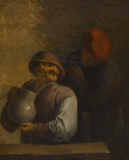 Two Peasants in an Inn, 1630-1639. Creator: Unknown.