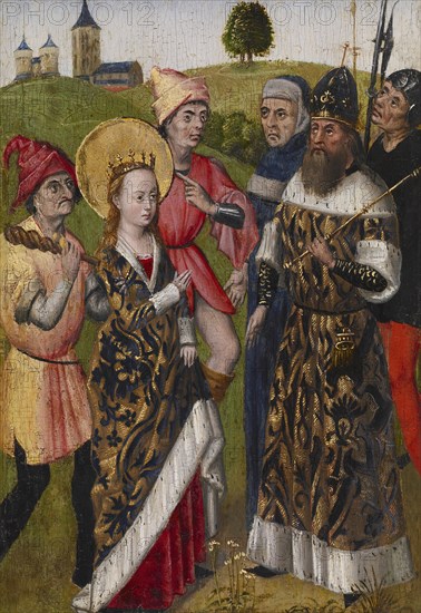 Saint Catherine Confronting the Emperor, c1480. Creator: Unknown.
