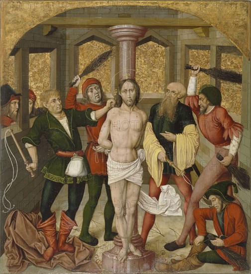 Altarpiece with the Passion of Christ: Flagellation, c1480-1495. Creator: Unknown.