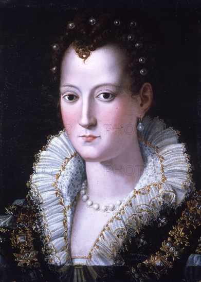 Portrait of Virginia de' Medici (1568-1615), c1590. Creator: Giovanni Maria Butteri.