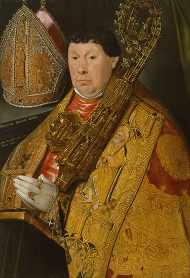 Portrait of Abbot Nicholas à Spira, 1563. Creator: Jacques de Poindre.