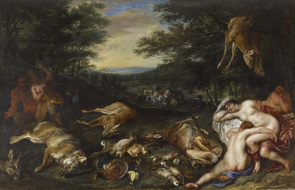 Diana and Her Nymphs after Their Hunt, 1630-1639. Creator: Jan Brueghel the younger.