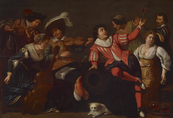 Merry Company, c1630. Creator: Jan van Bijlert.