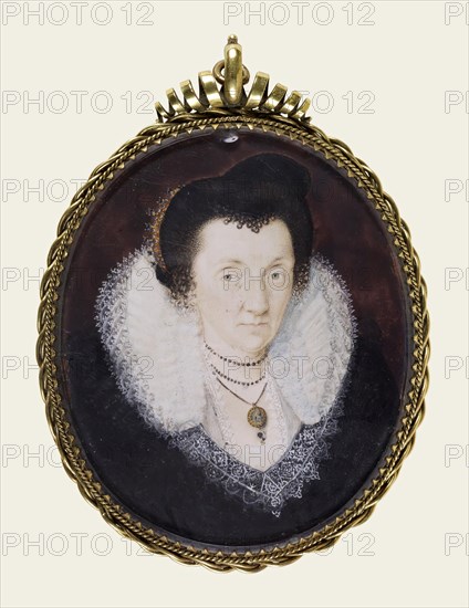 Lady Anne Bacon, c1600. Creator: Isaac Oliver I.