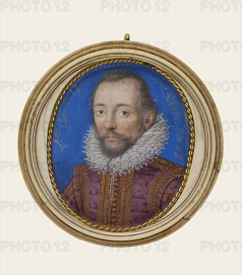 Portrait of Rhys Griffiths, 1617. Creator: Isaac Oliver I.