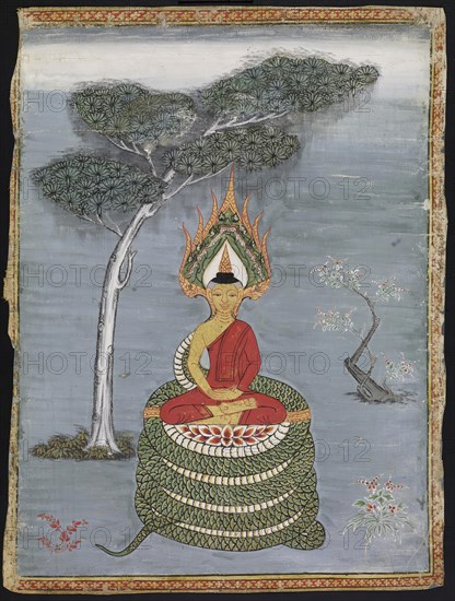 Buddha Mucalinda, 19th Century. Creator: Unknown.