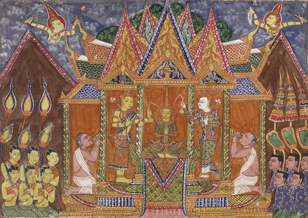 Vessantara Jataka, Chapter 1, 1920-1940. Creator: Unknown.