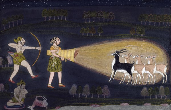 A Deer Hunt, c1775. Creator: Unknown.