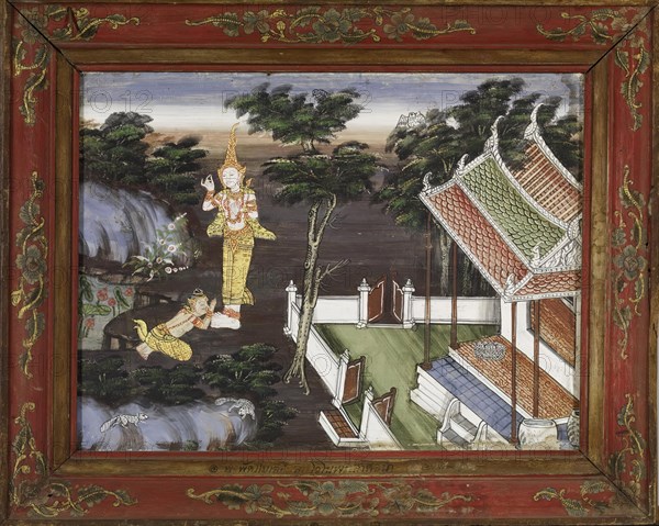 Vessantara Jataka, Chapter 8: Jali at Vessantara's Feet, late 19th century. Creator: Unknown.