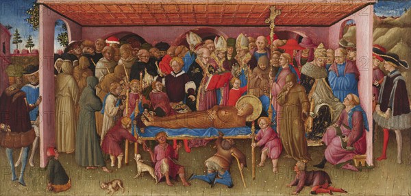The Funeral of Saint Francis of Assisi, c1430. Creator: Bartolomeo di Tommaso.