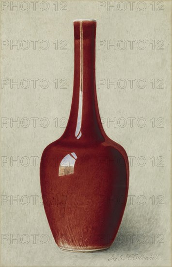 Bottle-shaped Vase, 1889-1896. Creator: James Callowhill.
