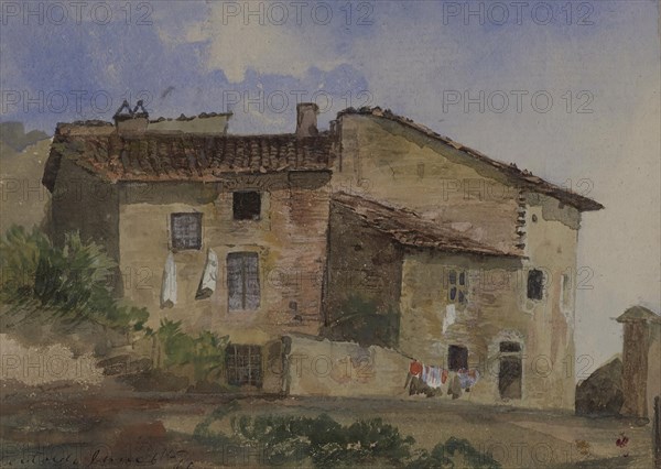 Certaldo, June 6th, '61, 1861. Creator: Samuel Colman.