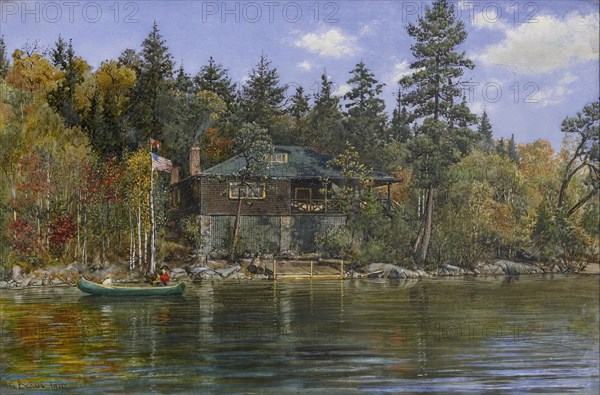 Cabin in Algonquin Park, 1910. Creator: Max Brodel.