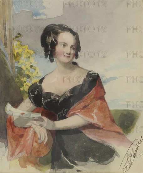 Portrait of a Lady, c1830. Creator: Thomas Sully.