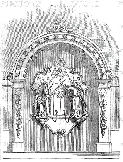 New drinking-fountain in Bishopsgate, 1860. Creator: Unknown.