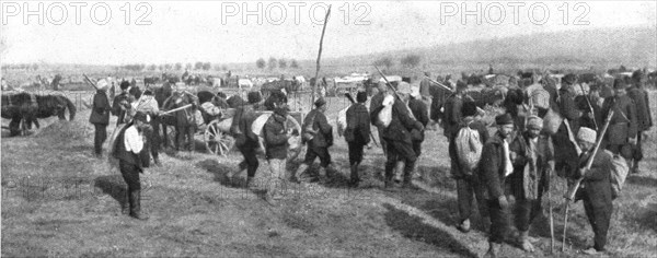'La Roumanie Envahie; Paysans de la Dobroudja emigrant vers le Nord', 1916. Creator: Unknown.