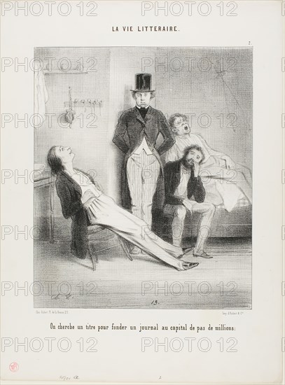 The Literary Life, n.d. Creator: Charles Vernier.