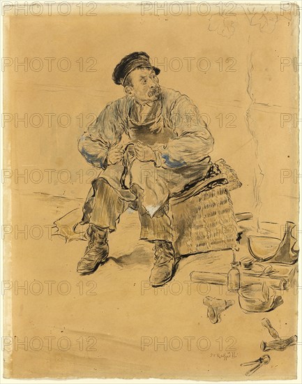 A Cobbler, c. 1889. Creator: Jean Francois Raffaelli.