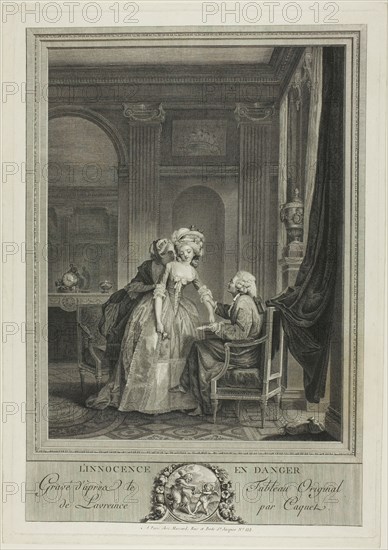 Innocence in Danger, c. 1785. Creator: Jean Gabriel Caquet.