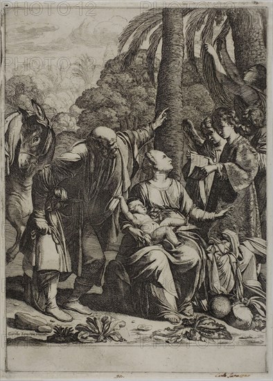 Rest on the Flight into Egypt, 1620/30. Creator: Jean Leclerc.