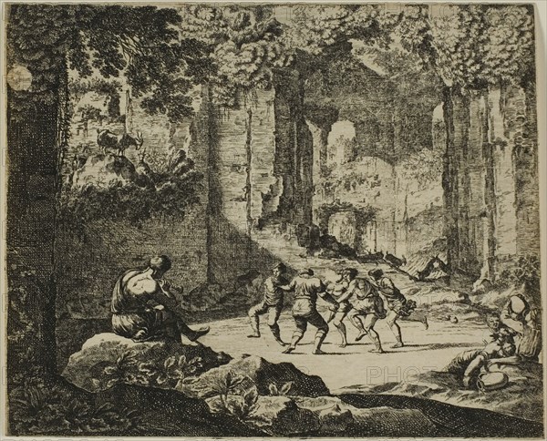 Dance of Shepherds in Antique Ruins, n.d. Creator: Jean Lepautre.