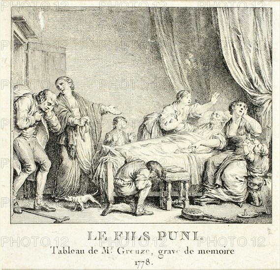 The Punished Son, 1777-78. Creator: Jean-Michel Moreau.