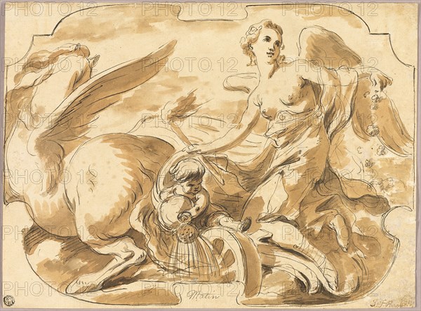 Aurora in Her Chariot, n.d. Creator: Joseph Francois Parrocel.