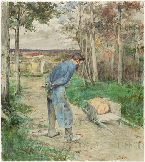 The Acorn and the Pumpkin, 1881. Creator: Jules Bastien-Lepage.