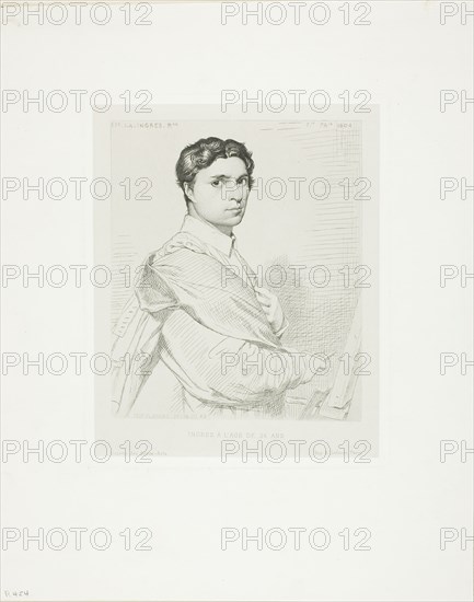 Ingres at Age Twenty-four, 1869. Creator: Leopold Flameng.